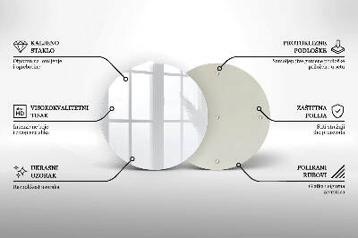 Base para velas de cemitério redondas Cor branca
