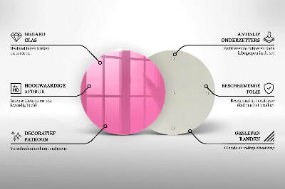 Base para velas de cemitério redondas Cor rosa