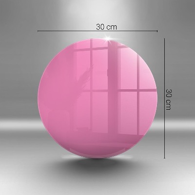 Base para velas de cemitério redondas Cor rosa