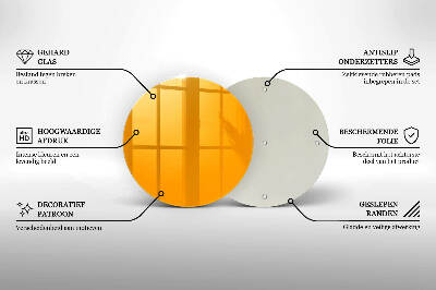 Base para velas de cemitério redondas Cor amarelo escuro