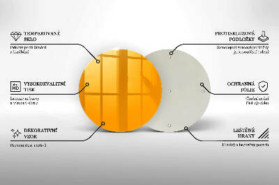 Base para velas de cemitério redondas Cor amarelo escuro