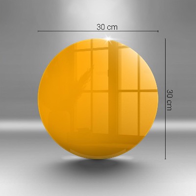 Base para velas de cemitério redondas Cor amarelo escuro