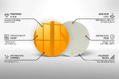 Base para velas de cemitério redondas Cor amarelo escuro