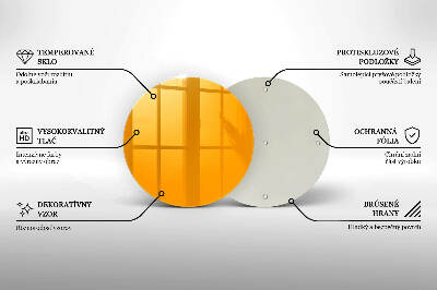 Base para velas de cemitério redondas Cor amarelo escuro