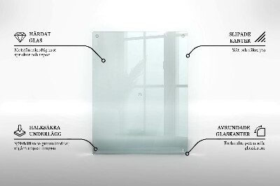 Base de vidro para velas de cemitério retangular transparente