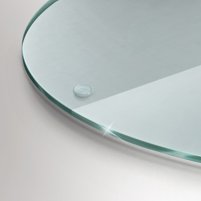 Base redonda para velas de cemitério transparente