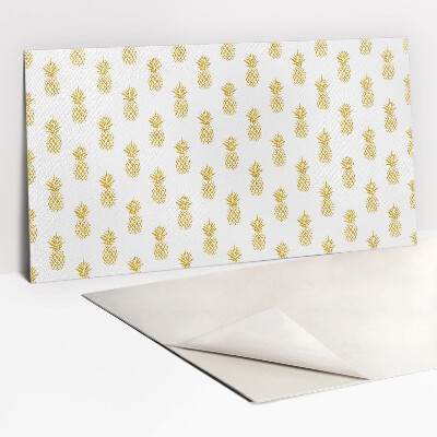 Revestimento decorativo PVC Abacaxi dourado de desenho animado