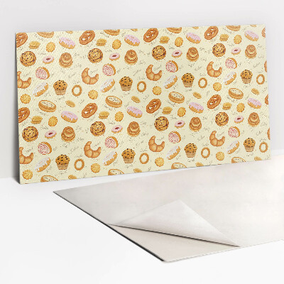 Revestimento decorativo PVC Donuts, croissants e muffins