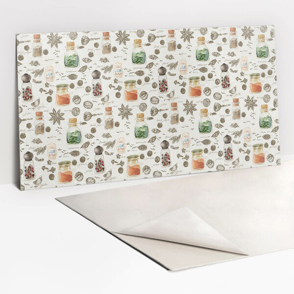 Revestimento de parede Especiarias em potes