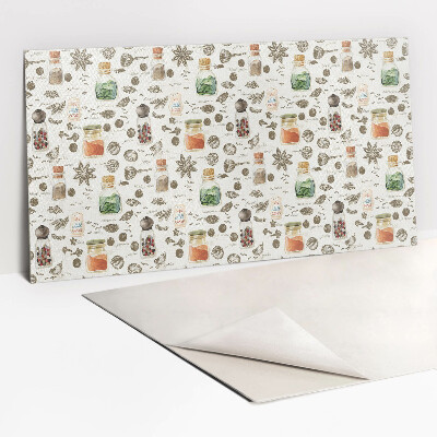 Revestimento de parede Especiarias em potes