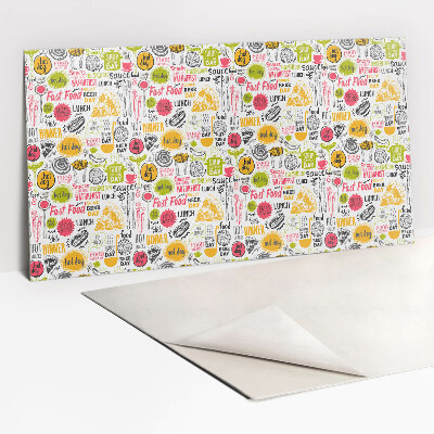 Revestimento decorativo PVC Fast food almoço jantar