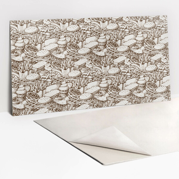 Revestimento de parede Comida abstrata marrom