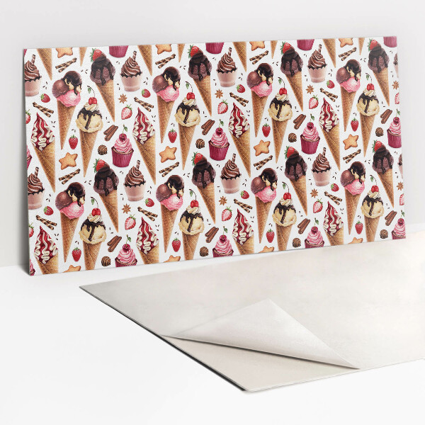 Revestimento de parede Sorvete, cupcakes, doces