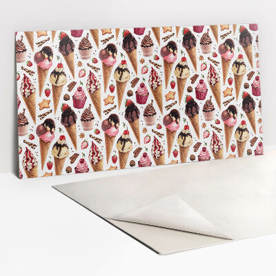 Revestimento de parede Sorvete, cupcakes, doces