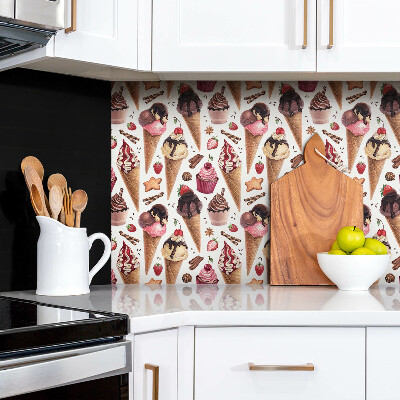 Revestimento de parede Sorvete, cupcakes, doces