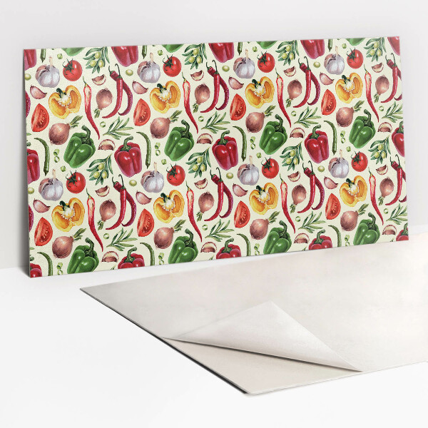 Revestimento decorativo PVC Vegetais coloridos de desenho animado