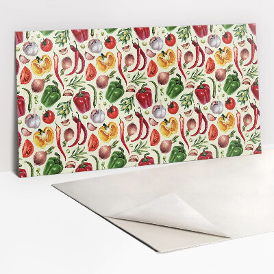 Revestimento decorativo PVC Vegetais coloridos de desenho animado