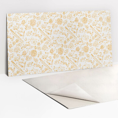 Revestimento decorativo PVC Motivo de massa amarela