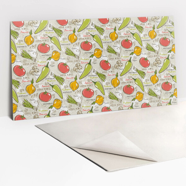 Revestimento decorativo PVC Vegetais coloridos