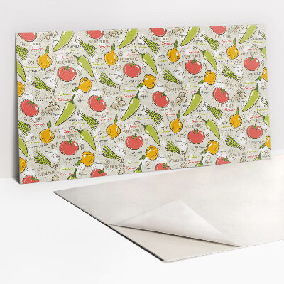 Revestimento decorativo PVC Vegetais coloridos