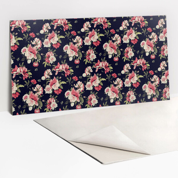 Revestimento decorativo PVC flores cor de rosa