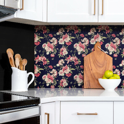 Revestimento decorativo PVC flores cor de rosa