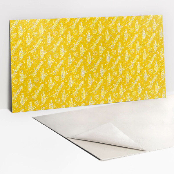 Revestimento decorativo PVC Milho amarelo de desenho animado