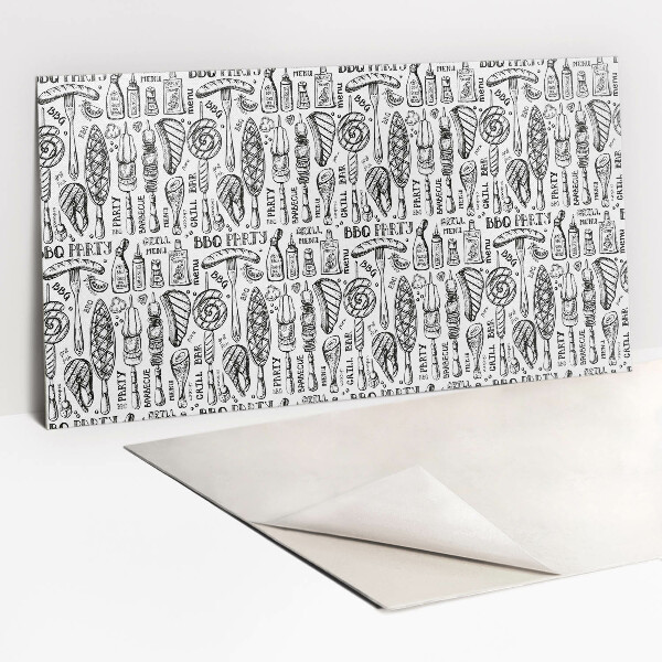 Revestimento decorativo PVC Tema churrasco