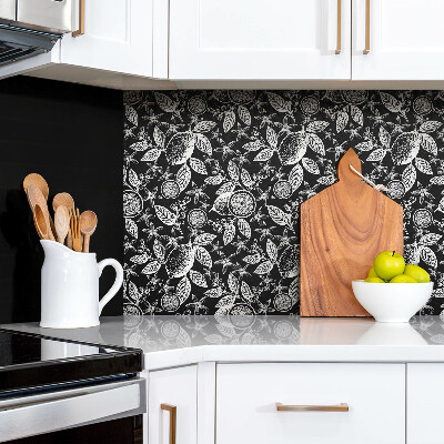 Revestimento de parede Abstração em preto e branco