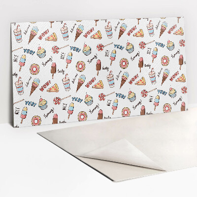Revestimento de parede Sorvete e cupcakes