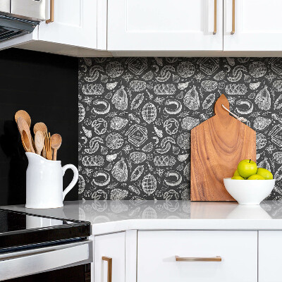 Revestimento de parede Desenho com tema de comida