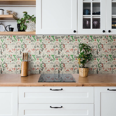 Revestimento de parede restaurante italiano