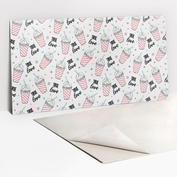 Revestimento decorativo PVC Coquetel de desenho animado