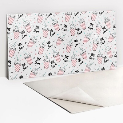 Revestimento decorativo PVC Coquetel de desenho animado