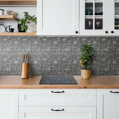 Revestimento de parede Desenho com tema de comida