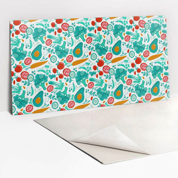 Revestimento decorativo PVC Legumes e frutas de desenho animado