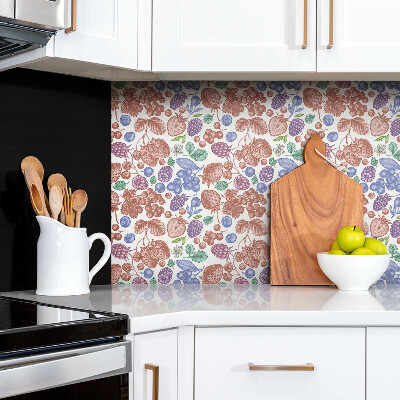 Revestimento decorativo PVC Frutas coloridas