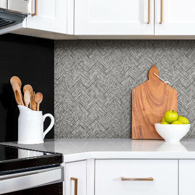 Revestimento decorativo PVC Painéis em preto e branco