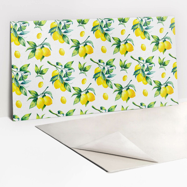 Revestimento decorativo PVC Ramos de folhas e limões