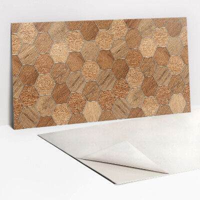 Revestimento de parede Geometria de madeira