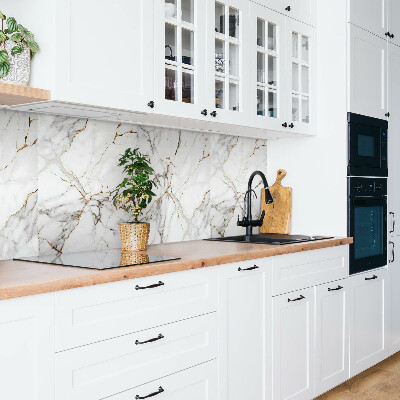 Revestimento decorativo PVC Mármore e ouro da moda