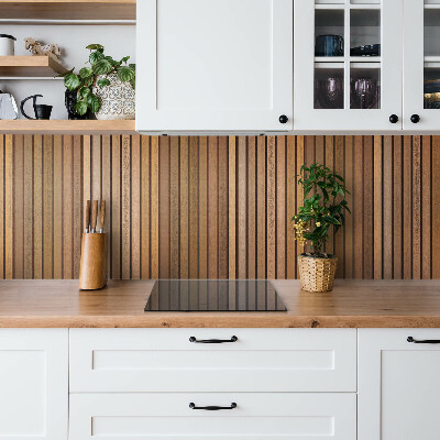 Revestimento de parede ripas de madeira