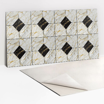 Revestimento decorativo PVC Veios dourados de mármore