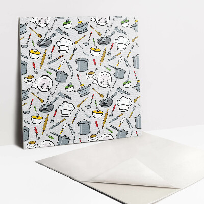 Pavimento vinílico Utensílios de cozinha