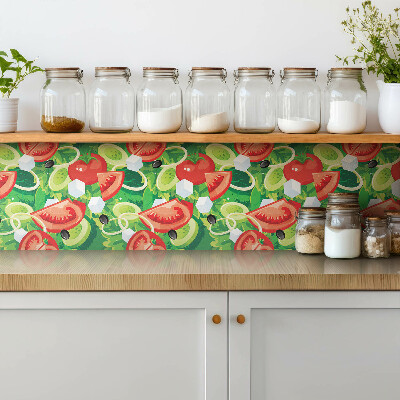 Piso vinilico Vegetais coloridos