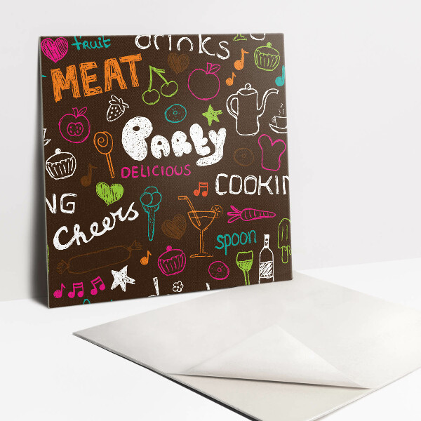 Pavimento vinílico Abstração colorida