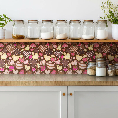 Piso vinilico Corações coloridos