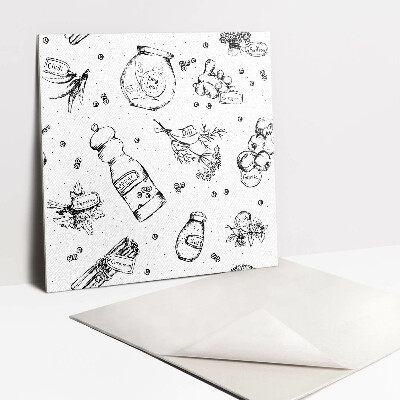 Pavimento vinílico Abstração em preto e branco