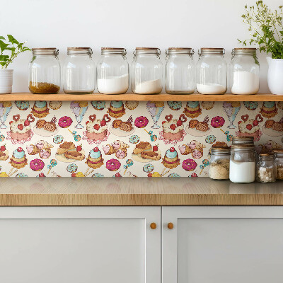 Piso vinilico Doces coloridos