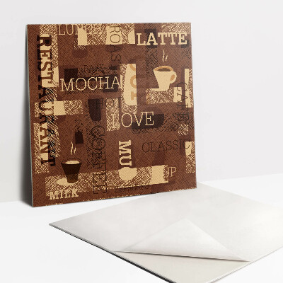 Pavimento vinílico Tema café